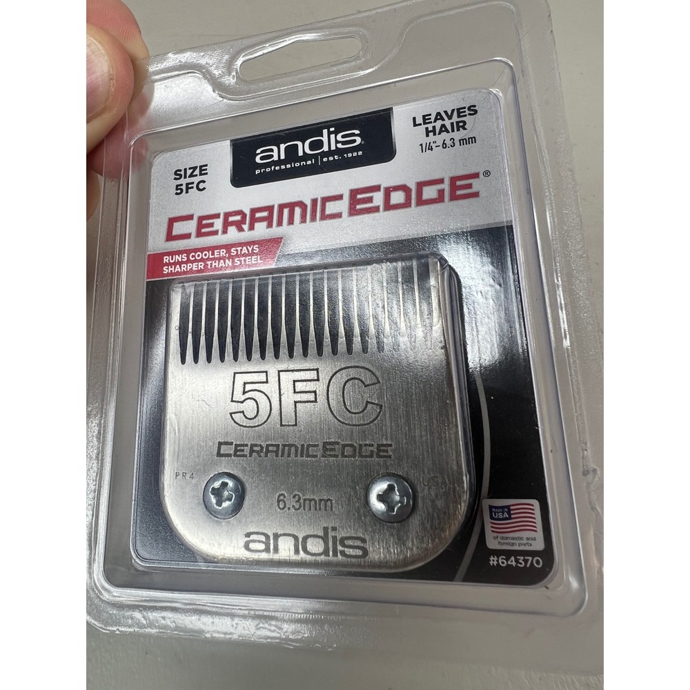 NEW Andis CeramicEdge 5FC Clipper Blade 6.3mm 1/4 inch 64370 for AG AGC A5 76